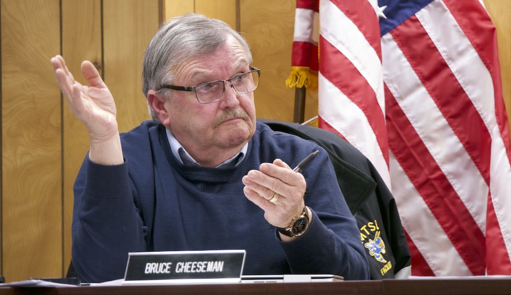 Selectboard vice chair Bruce Cheeseman, 1-6-2020